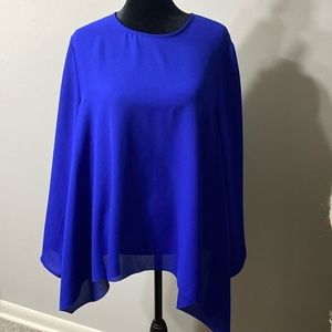 COS Royal Blue Asymmetrical Blouse